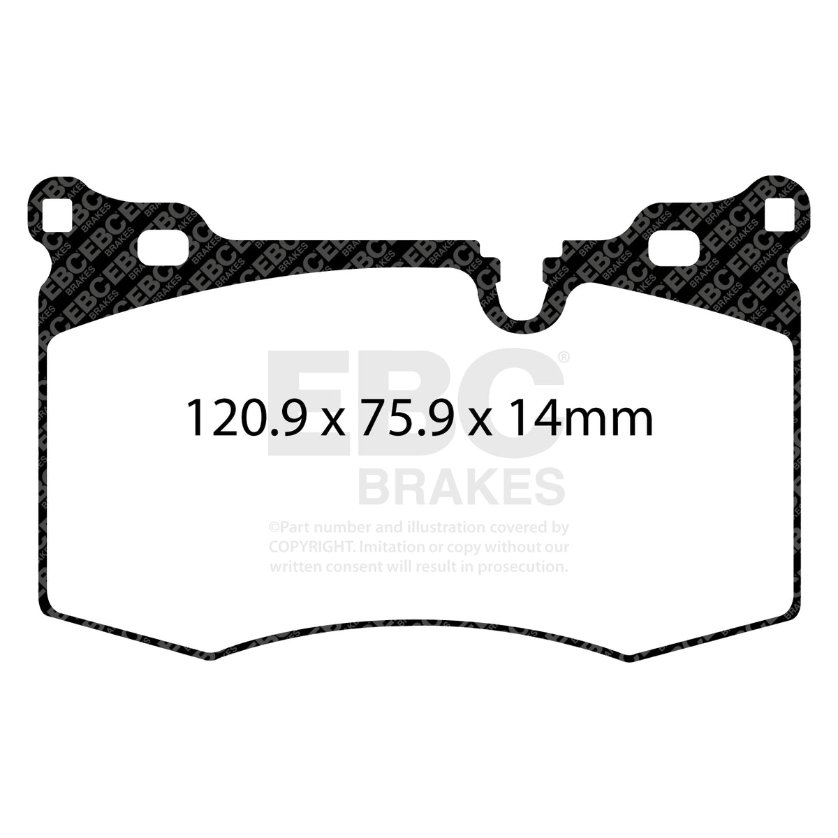EBC Front BlueStuff Brake Pads - Mini (R57) / Mini Clubman (R55) (DP51854NDX) — view 2