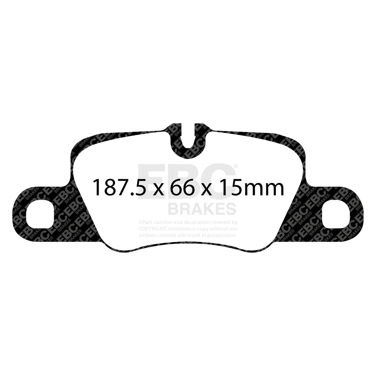 EBC Rear Racing RP-1 Brake Pads - Porsche 911 (992) / Porsche 911 (991|2) (DP81858RP1) — view 2