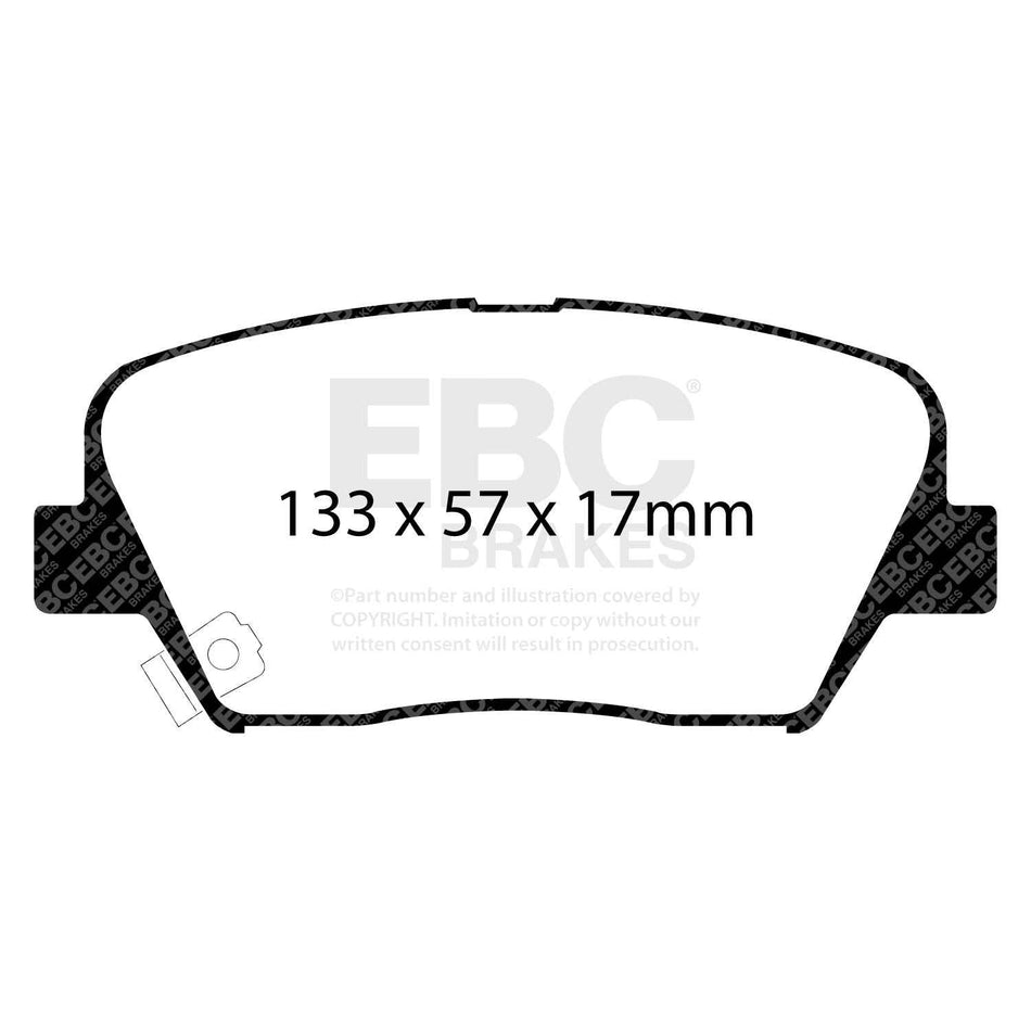 EBC Front Ultimax Brake Pads - Kia Carens / Hyundai Nexo (DP1863)
