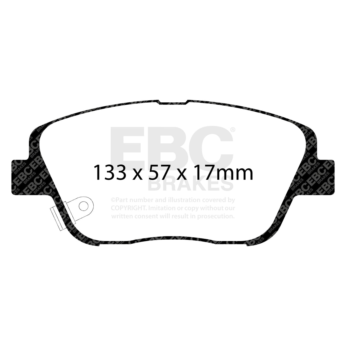 EBC Front Ultimax Brake Pads - Kia Optima (TF) (DP1864) — view 2