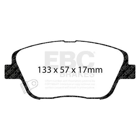 EBC Front Ultimax Brake Pads - Kia Optima (TF) (DP1864) — view 2