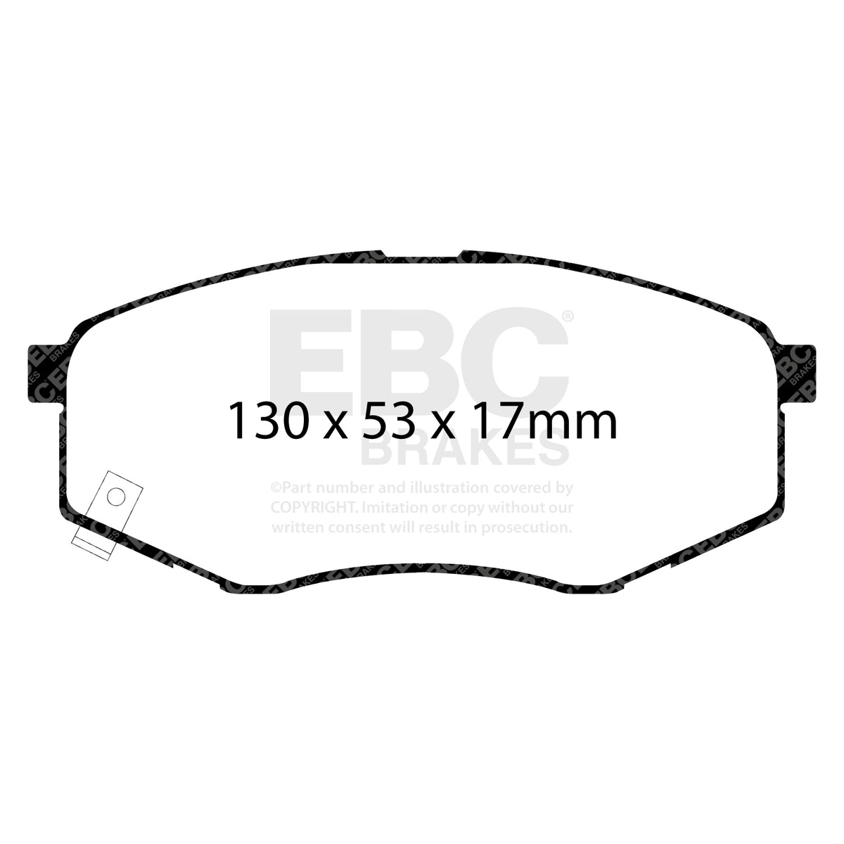 EBC Front Ultimax Brake Pads - Hyundai Ix20 / Kia Soul (DP1866) — view 2