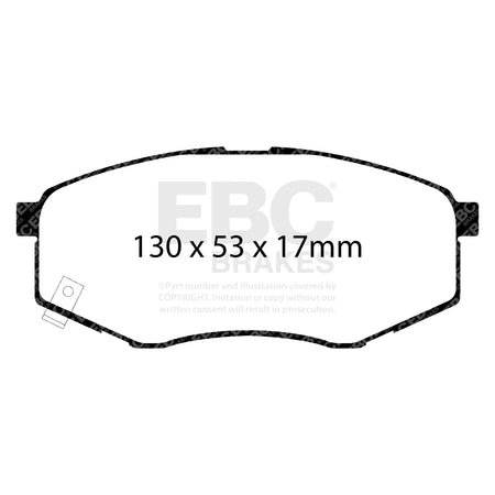 EBC Front Ultimax Brake Pads - Hyundai Ix20 / Kia Soul (DP1866) — view 2