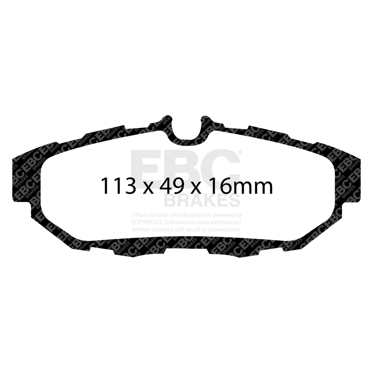 EBC Rear YellowStuff Brake Pads - Ford Mustang (5th Generation) / Audi A6 (DP41870R) — view 2