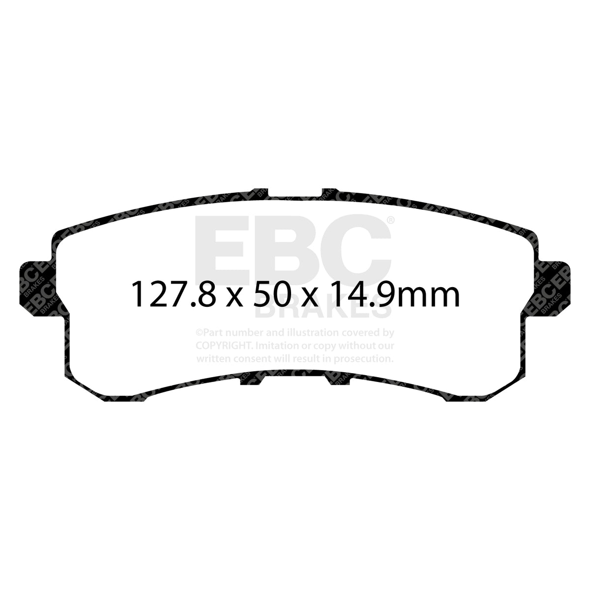 EBC Rear YellowStuff Brake Pads - Nissan Patrol / Infiniti Qx80 (DP41876R) — view 2