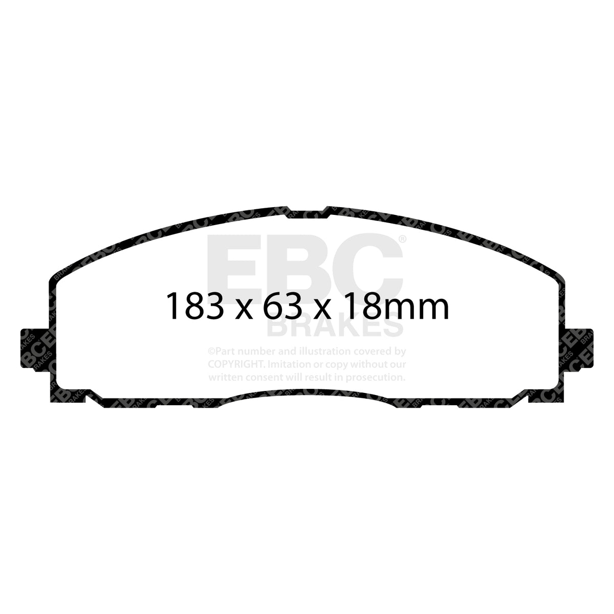 EBC Front GreenStuff Brake Pads - Jeep Wrangler (JL) / Fiat Freemont (DP61888) — view 2