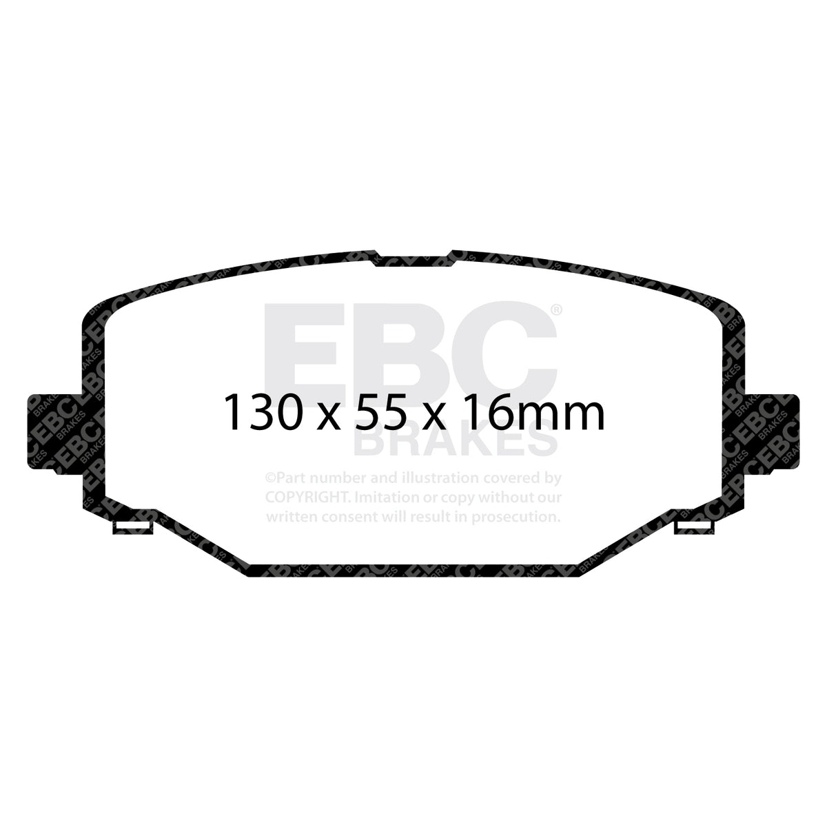 EBC Rear GreenStuff Brake Pads - Fiat Freemont / Lancia Voyager (DP61889) — view 2