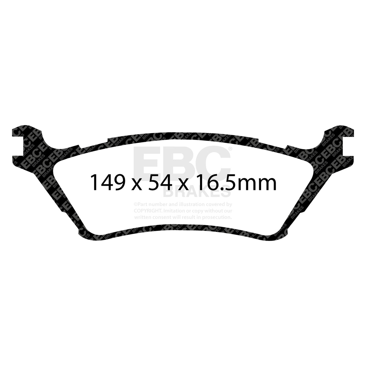 EBC Rear GreenStuff Brake Pads - Ford F150 (DP61891) — view 2