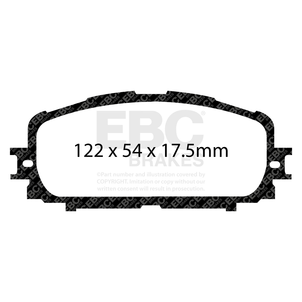 EBC Front Ultimax Brake Pads - Toyota Yaris (XP90) / Toyota Yaris (XP130) (DP1897) — view 2