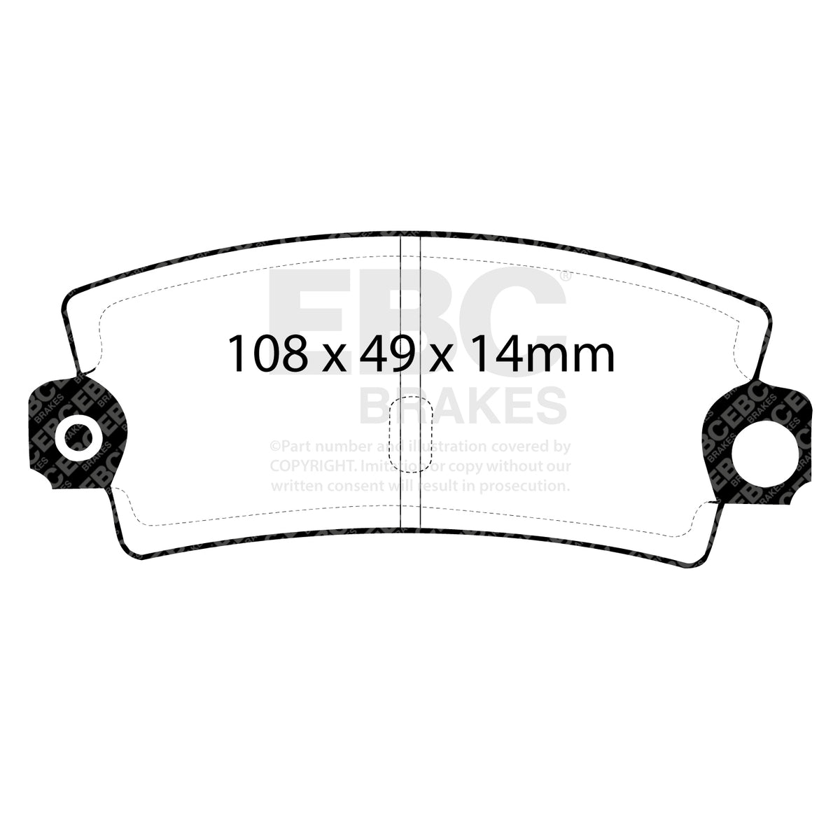 EBC RedStuff Brake Pads (DP3189C) — view 2