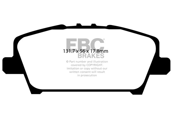 EBC Front GreenStuff Brake Pads - Honda Civic (8th Gen) (DP21901) — view 2