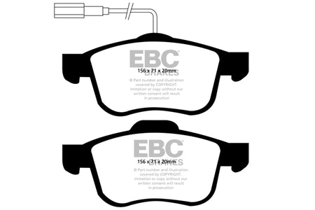 EBC Front YellowStuff Brake Pads - Alfa Romeo 159 / Alfa Romeo Brera (DP41904R) — view 2