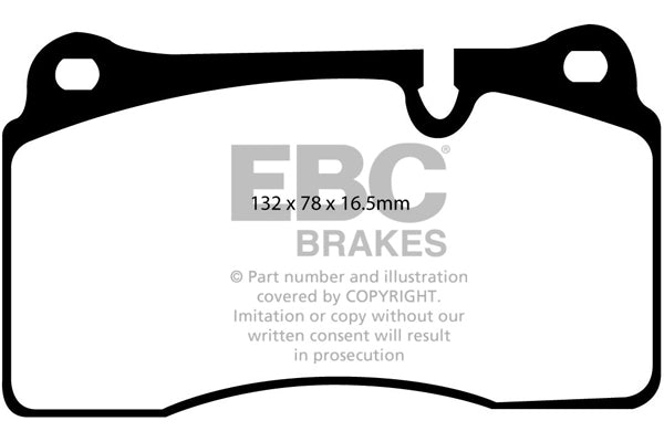 EBC Front Ultimax Brake Pads - Land Rover Range Rover Sport / Land Rover Range Rover (DP1922) — view 2