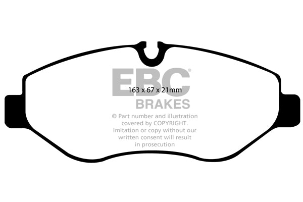 EBC Front Ultimax Brake Pads - Mercedes-Benz Commercial Vito (W447) / Mercedes-Benz Commercial Sprinter 311d (DP1926) — view 