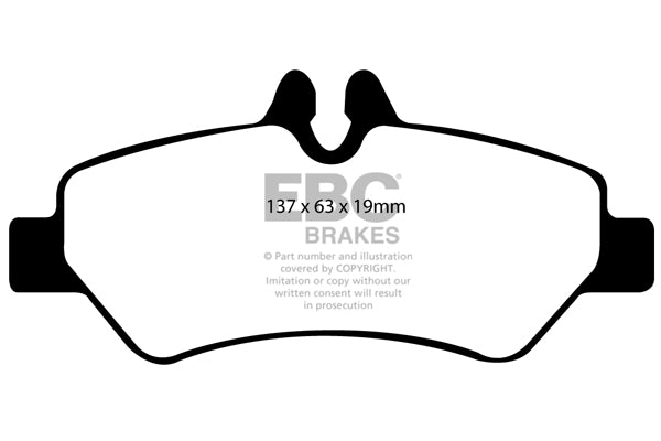 EBC Rear Ultimax Brake Pads - Mercedes-Benz Commercial Sprinter 311d / Mercedes-Benz Commercial Sprinter 315d (DP1927) — view