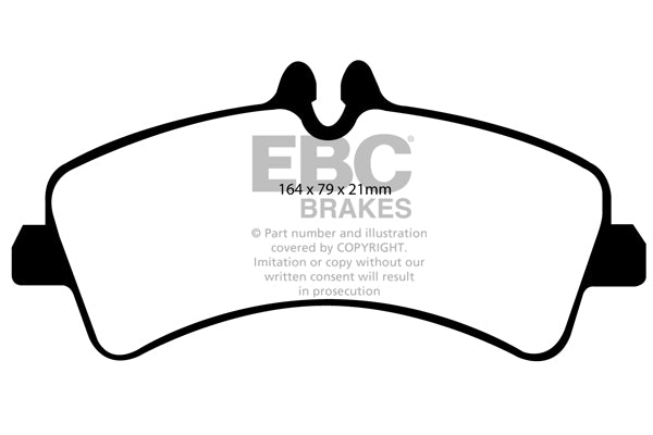 EBC Rear Ultimax Brake Pads - Mercedes-Benz Commercial Sprinter 413d / Mercedes-Benz Commercial Sprinter 424 (DP1929) — view 