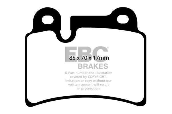 EBC Rear YellowStuff Brake Pads - Volkswagen Touareg (1st Gen) (DP41944R) — view 2