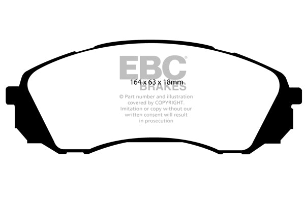 EBC Front Ultimax Brake Pads - Kia Sedona / Hyundai I800 (DP1953) — view 2