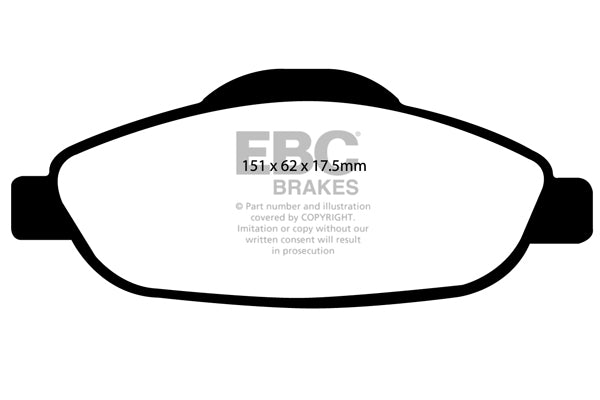 EBC Front Ultimax Brake Pads - Peugeot 308 Sw / Peugeot 308 (DP1978) — view 2