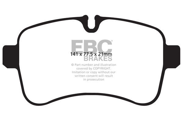 EBC Rear Ultimax Brake Pads - Iveco Commercial Daily (2014) / Iveco Commercial Daily (20062011) (DP1979) — view 2