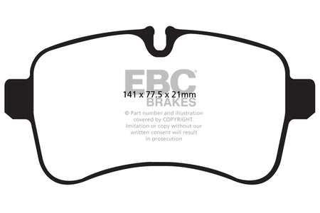 EBC Rear Ultimax Brake Pads - Iveco Commercial Daily (2014) / Iveco Commercial Daily (20062011) (DP1979) — view 2
