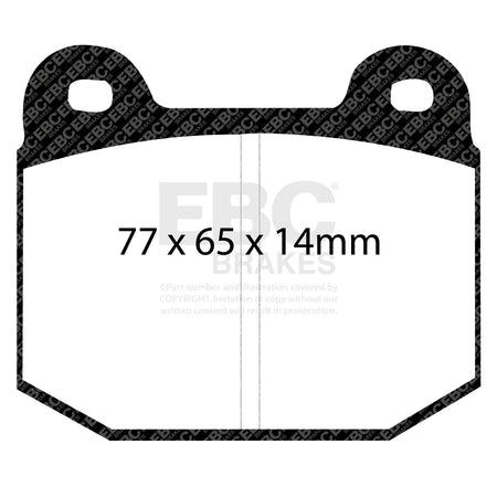 EBC Front GreenStuff Brake Pads - Lotus Elise / Caterham 7 (DP2197/2) — view 2