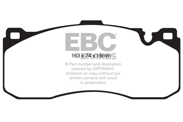 EBC Front RedStuff Brake Pads - BMW 1 Series (E82) / BMW 1 Series (E88) (DP31995C) — view 2