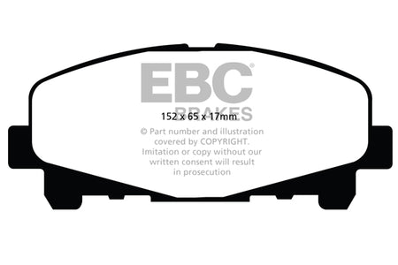 EBC Front Ultimax Brake Pads - Honda Accord (DP1999) — view 2