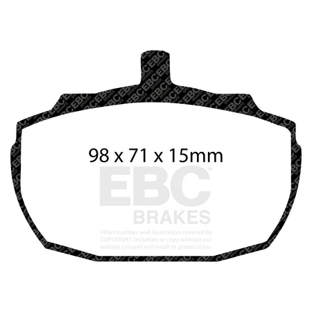 EBC Front Ultimax Brake Pads - Morgan Plus 4 / Austin Princess (DP243) — view 2