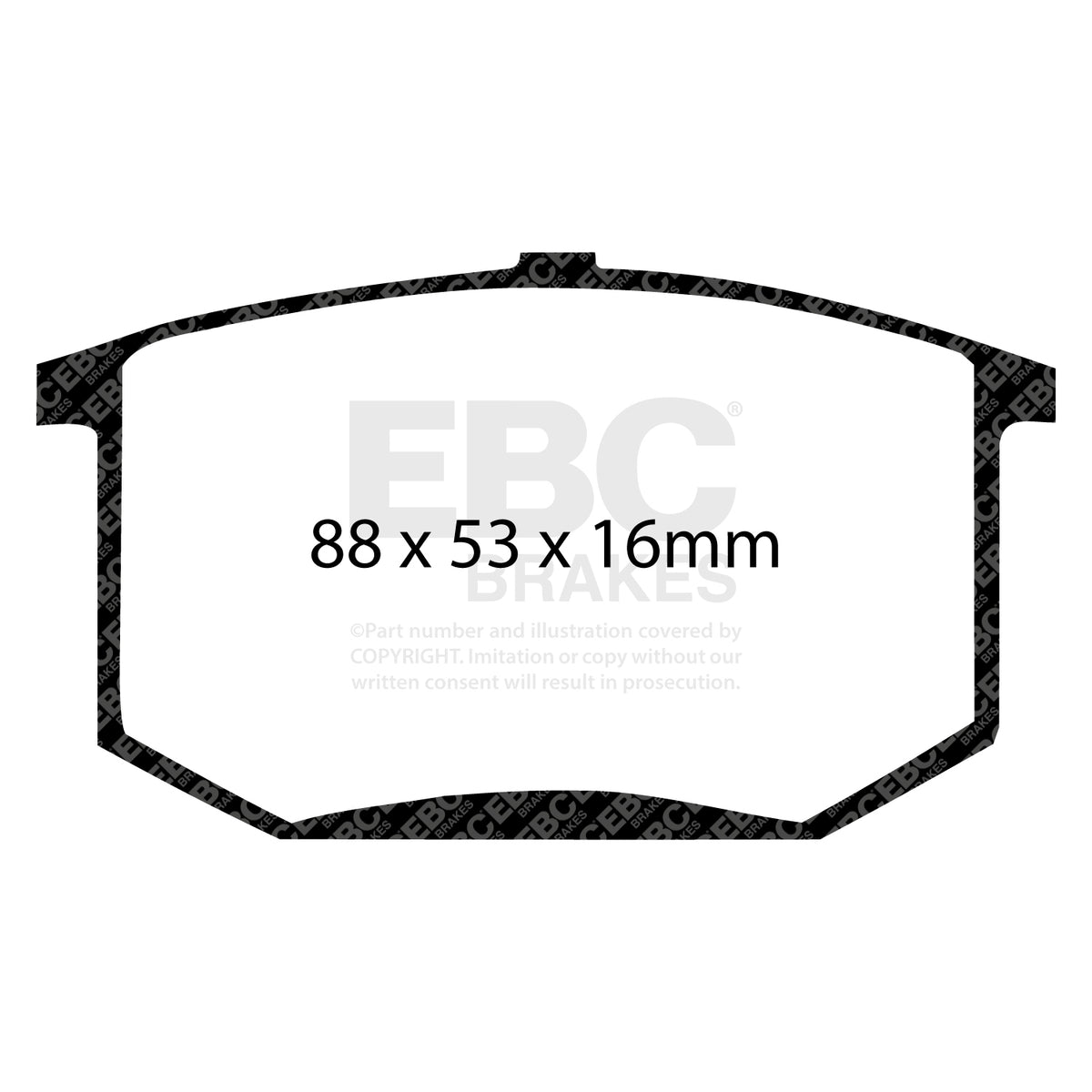 EBC Rear YellowStuff Brake Pads - Lotus Esprit (DP4298R) — view 2
