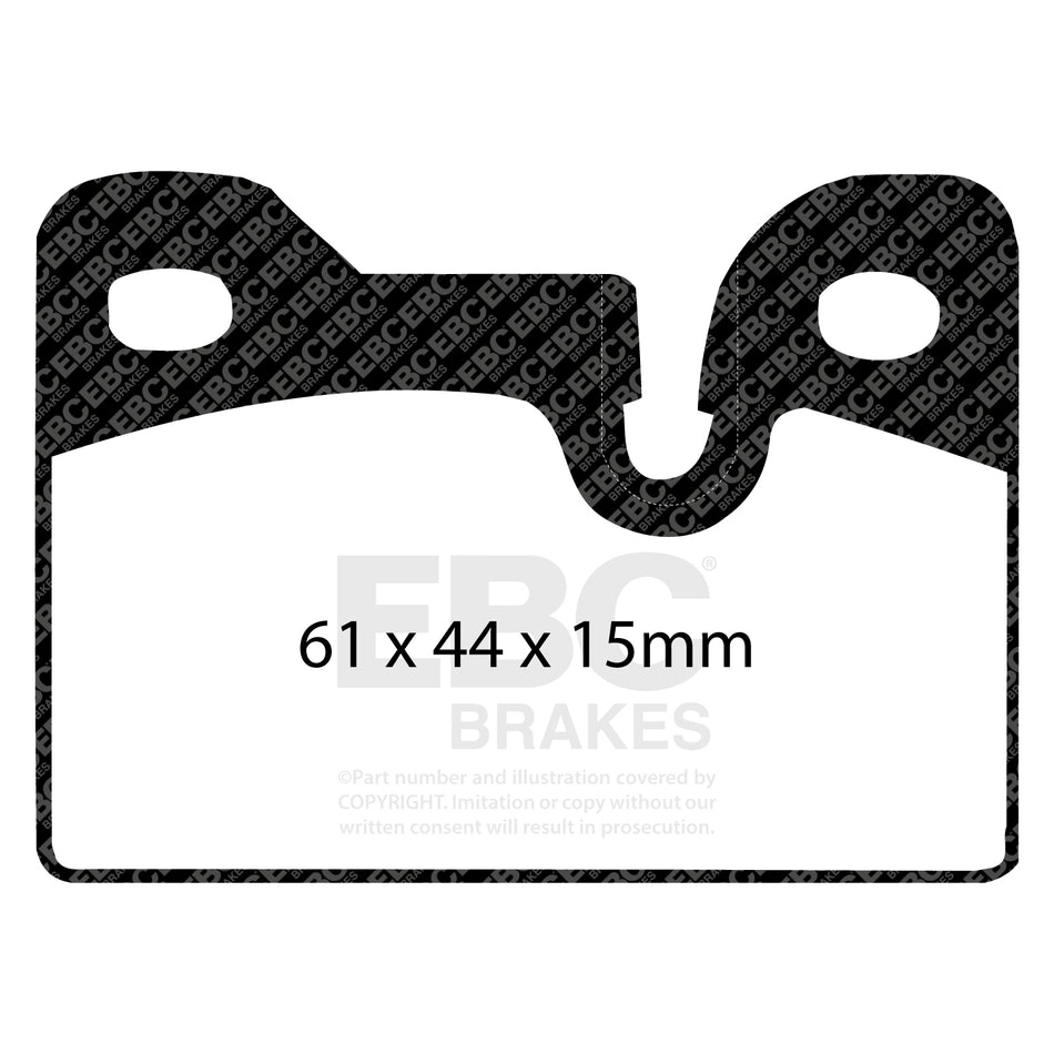 EBC Rear Ultimax Brake Pads - BMW 3 Series (E21) / BMW (ALPINA) B6 (E21) (DP342) — view 2