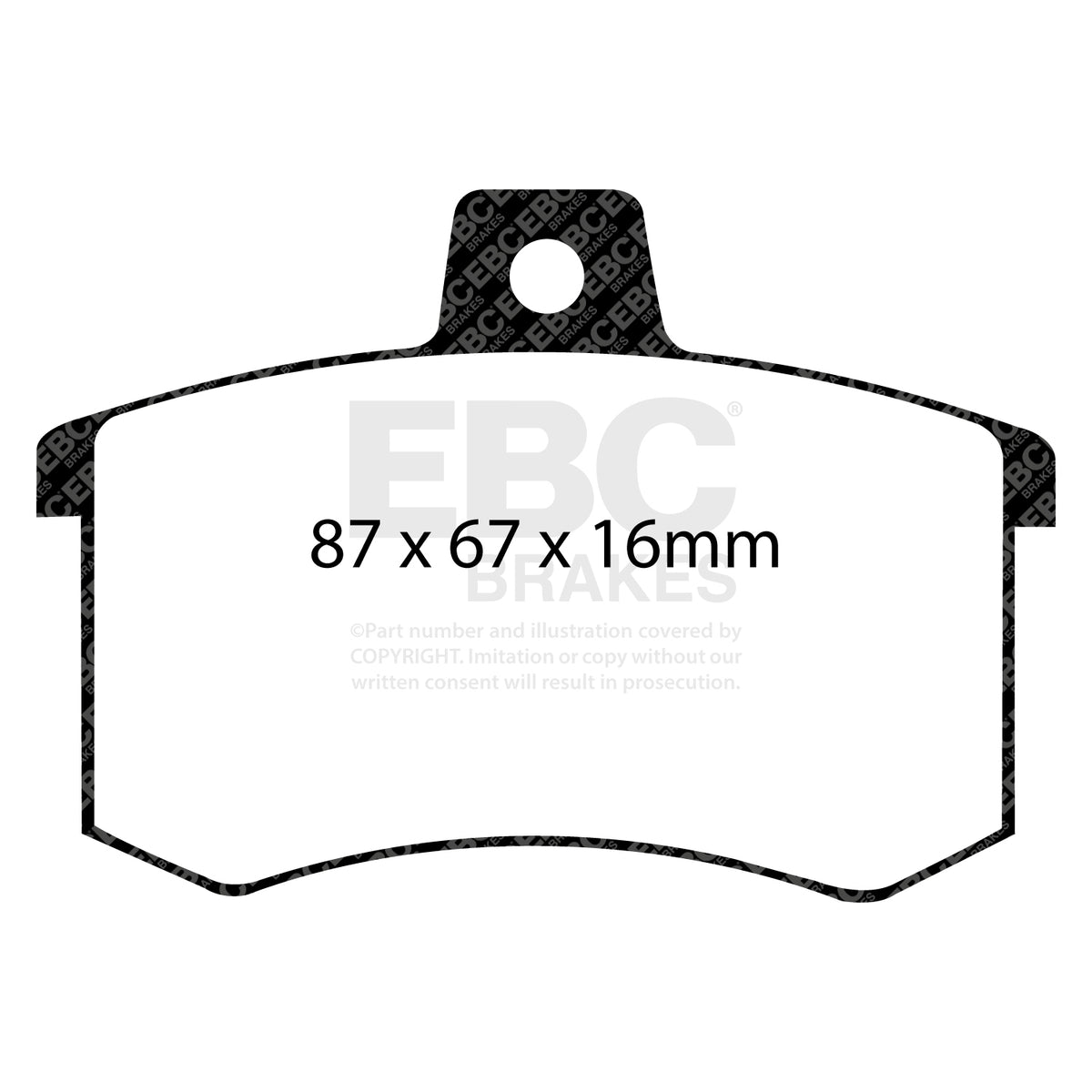 EBC Rear GreenStuff Brake Pads - Audi 100 / Audi 80 (DP2370) — view 2