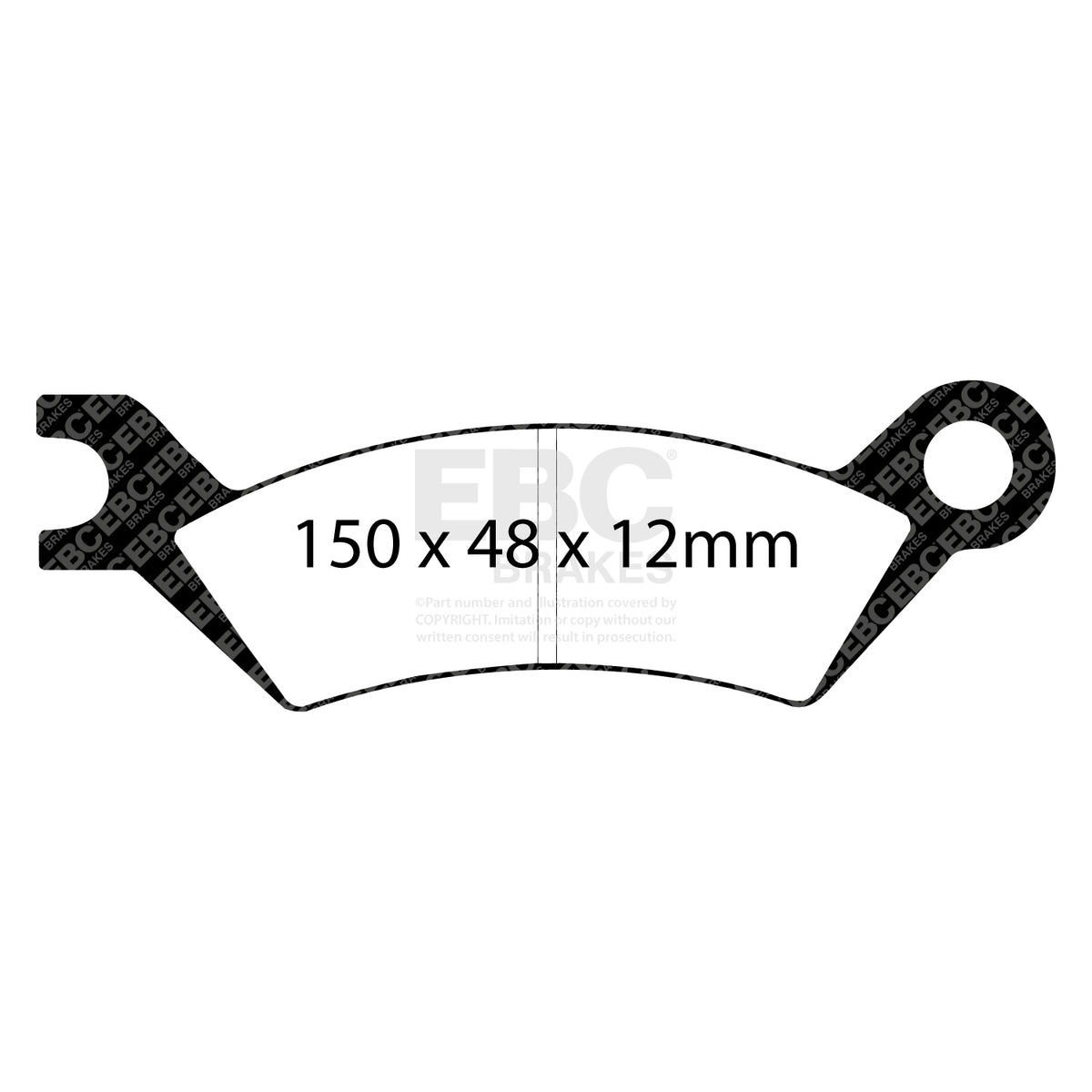 EBC Rear Ultimax Brake Pads - Mazda 929 / Ford (australia And New Zealand) Telstar (DP442) — view 2