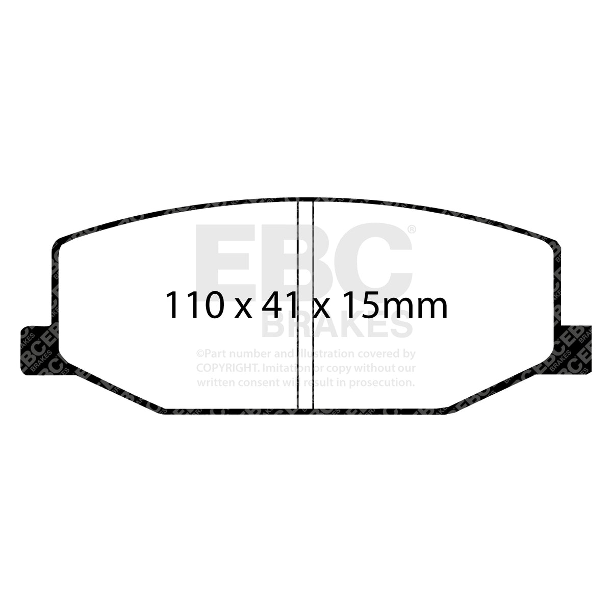EBC Front GreenStuff Brake Pads - Suzuki Jimny / Suzuki Jeep (DP2534) — view 2