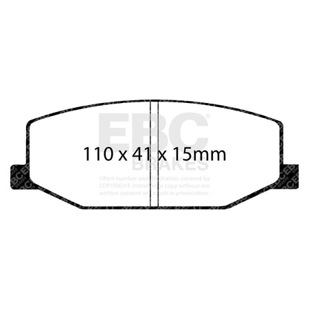 EBC Front GreenStuff Brake Pads - Suzuki Jimny / Suzuki Jeep (DP2534) — view 2