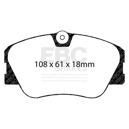 EBC Front Ultimax Brake Pads - Mercedes-Benz W124 / Mercedes-Benz E-Class (W124) (DP577) — view 2