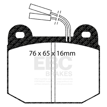 EBC Front Ultimax Brake Pads - Alfa Romeo 75 / Alfa Romeo 90 (DP578) — view 2