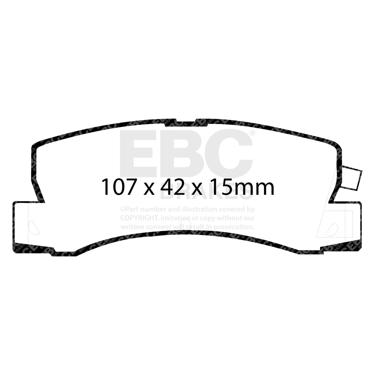 EBC Rear Ultimax Brake Pads - Toyota Camry / Toyota Carina E (DP628) — view 2