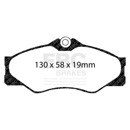 EBC Front Ultimax Brake Pads - Volkswagen Caravelle / Volkswagen Commercial Transporter (KOMBI)|camper (DP654) — view 2