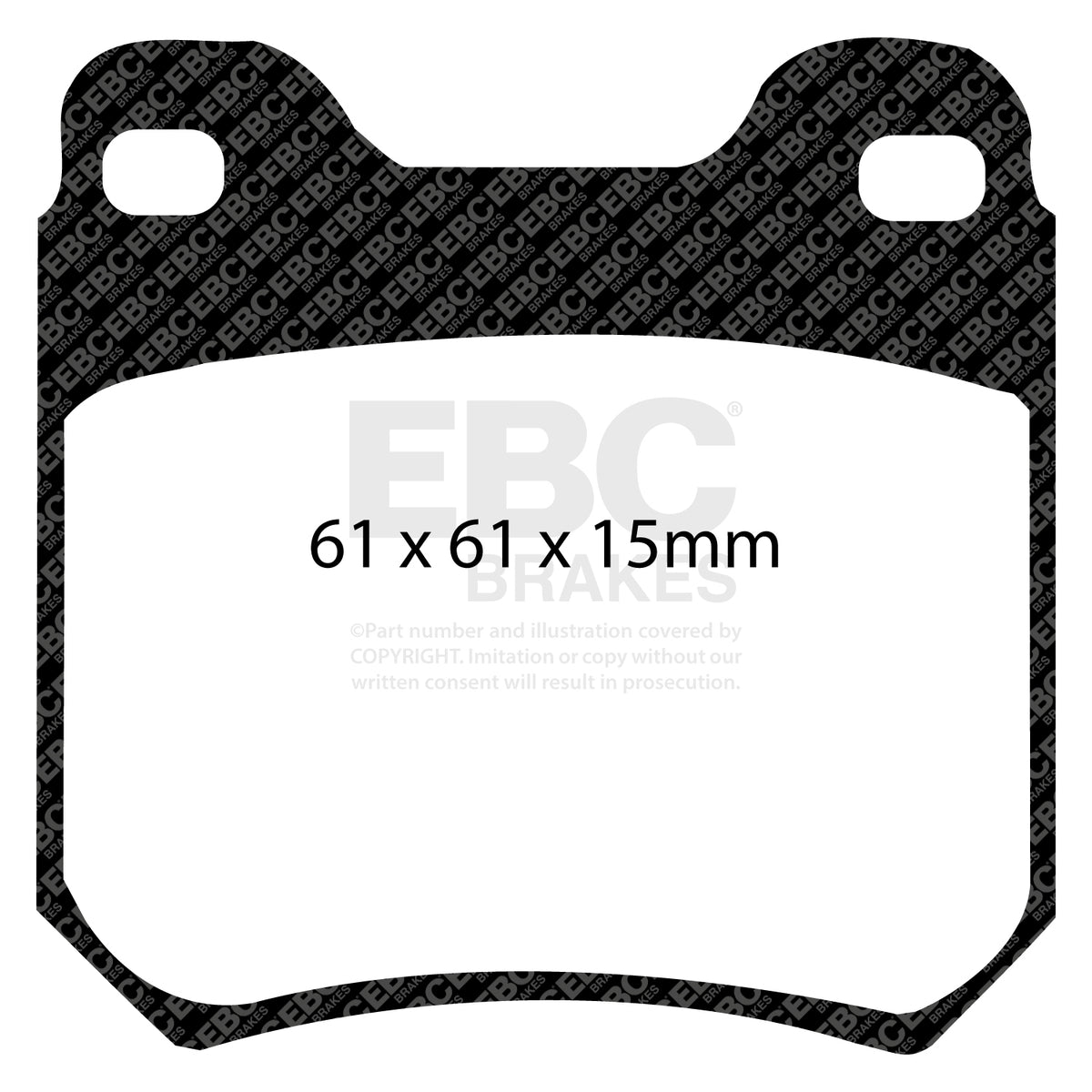 EBC Rear Ultimax Brake Pads - Opel Omega / Opel Vectra (DP675) — view 2