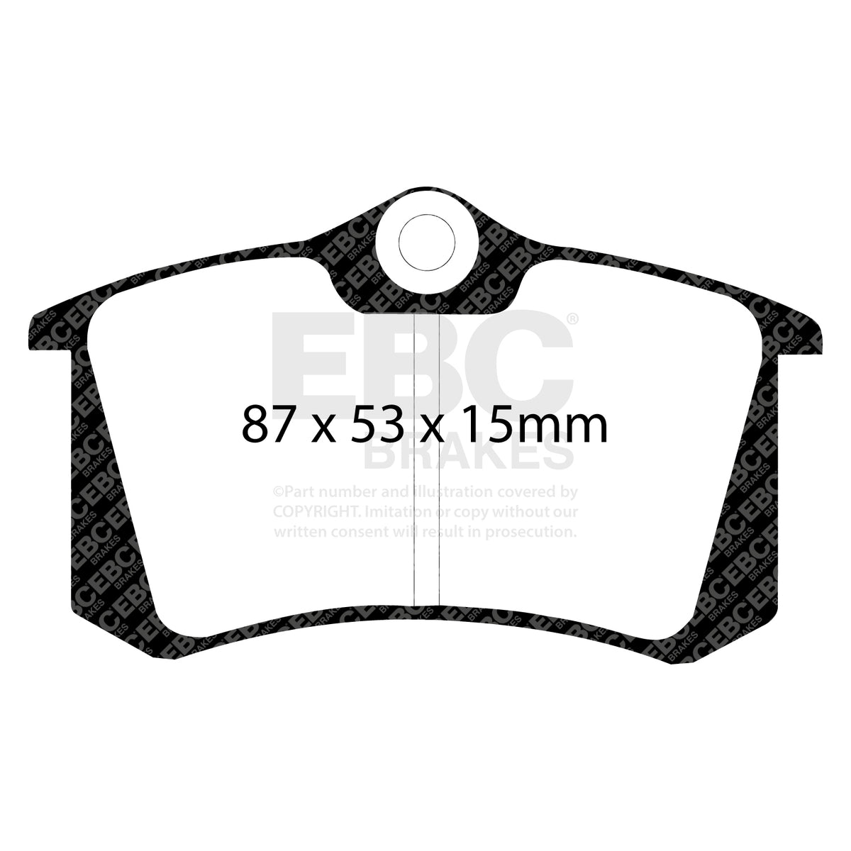 EBC Rear RedStuff Brake Pads - Audi A6 quattro / Volkswagen Passat (B5) (DP3680C) — view 2