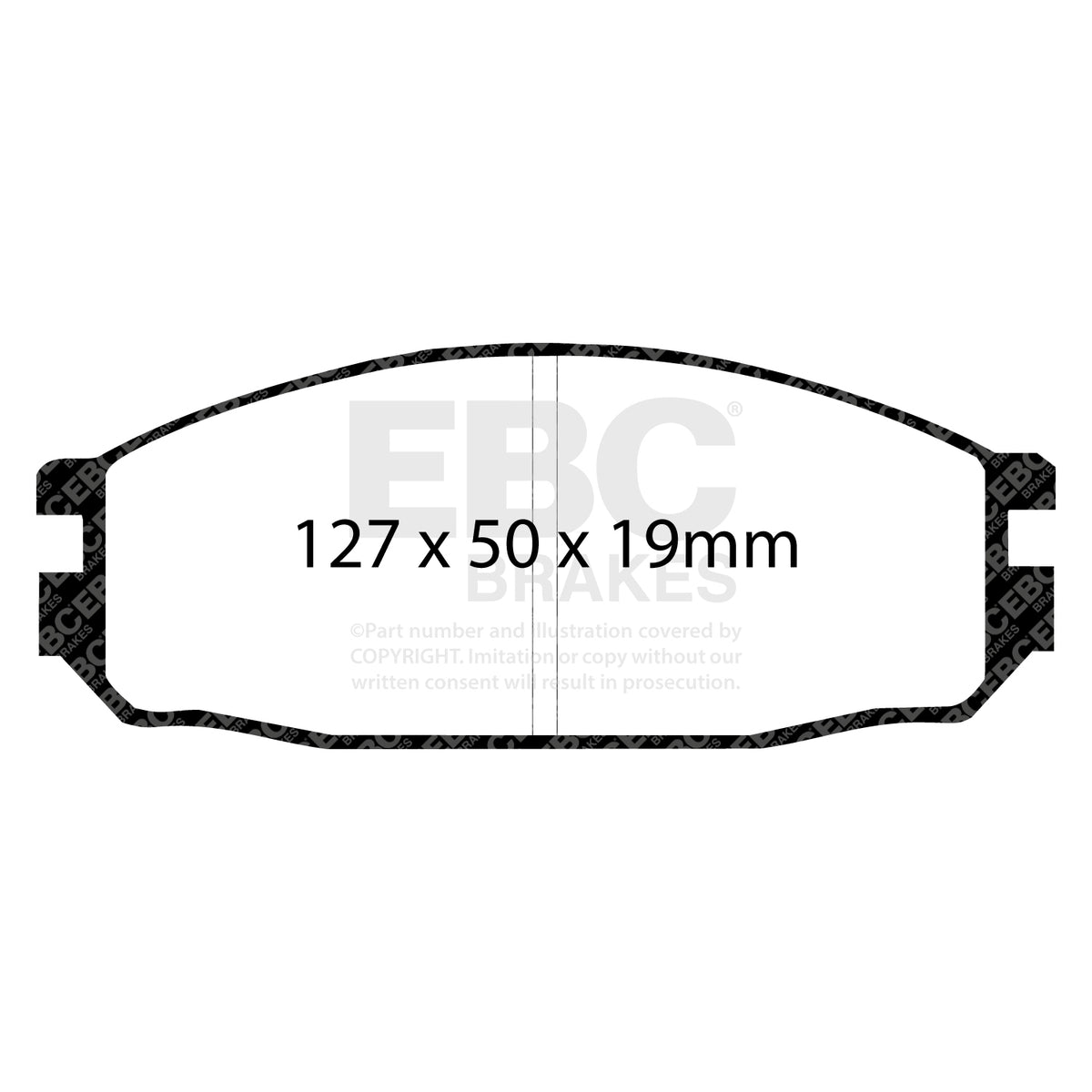 EBC Rear Ultimax Brake Pads - Nissan Patrol (DP688) — view 2