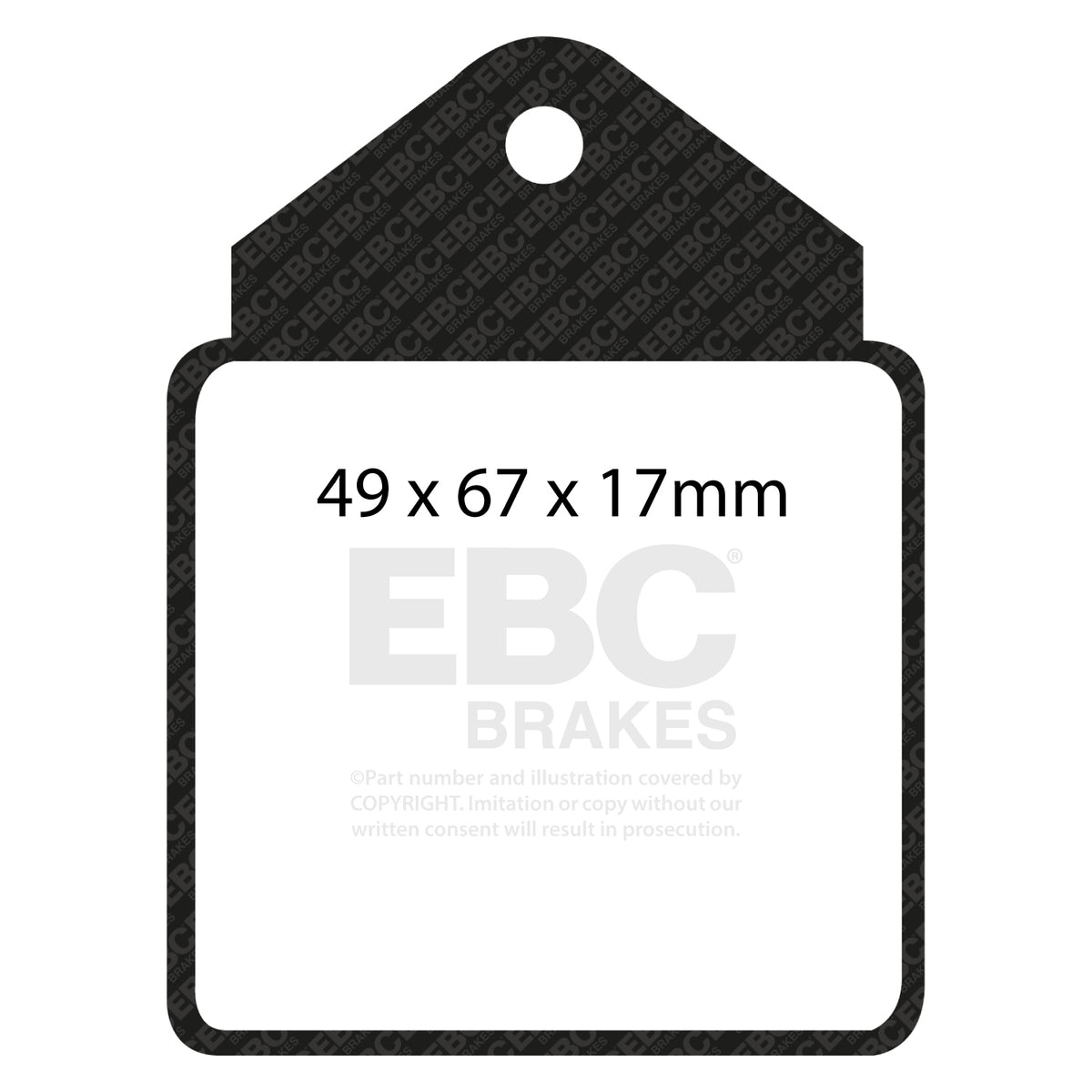 EBC Front YellowStuff Brake Pads - Jaguar S Model / Alfa Romeo Giulia Sprint (105) (DP4710R) — view 2