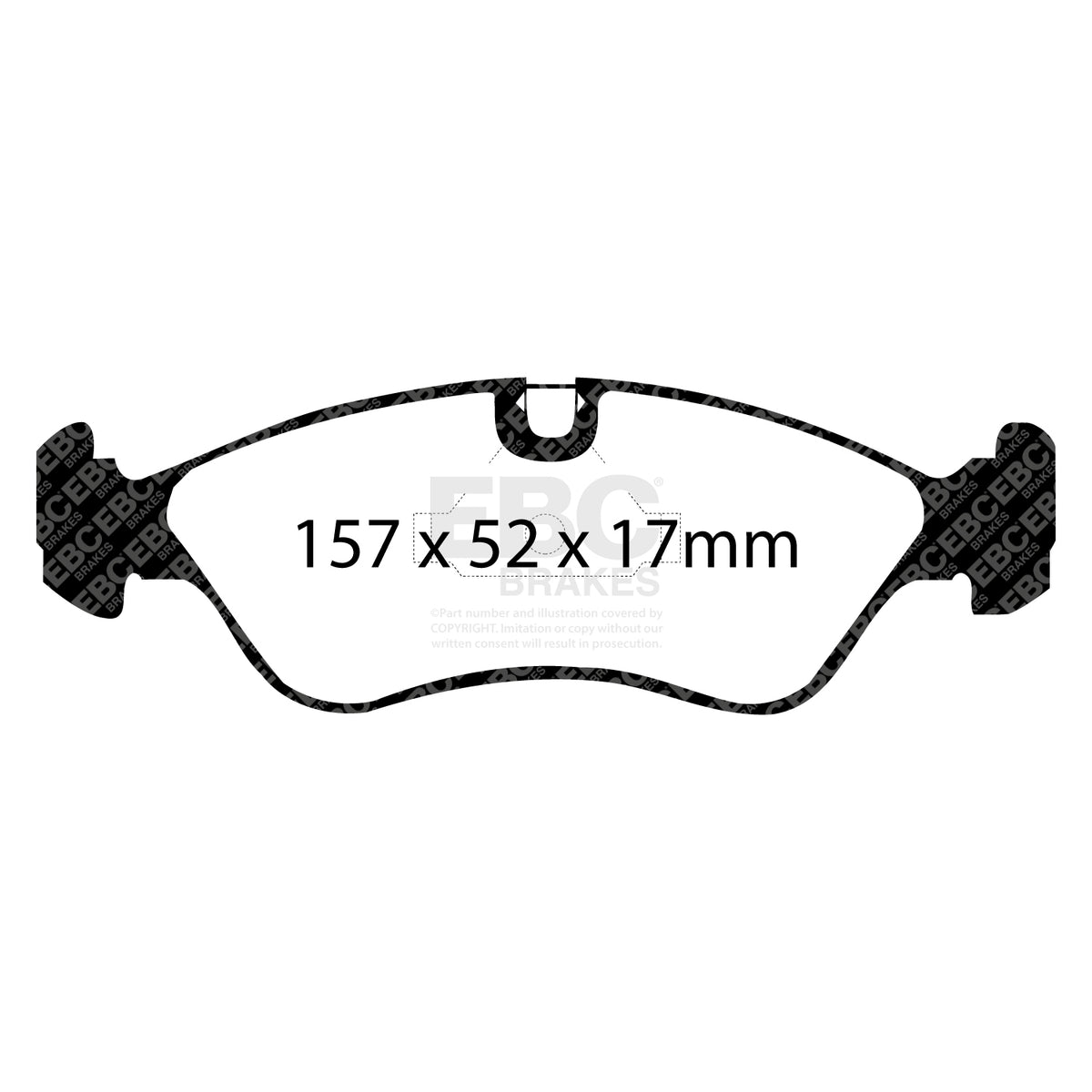 EBC Front Ultimax Brake Pads - Opel Astra (F) / Opel Vectra (DP760) — view 2