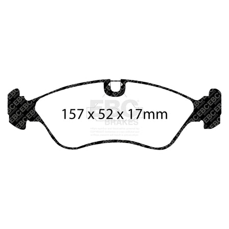 EBC Front Ultimax Brake Pads - Opel Astra (F) / Opel Vectra (DP760) — view 2