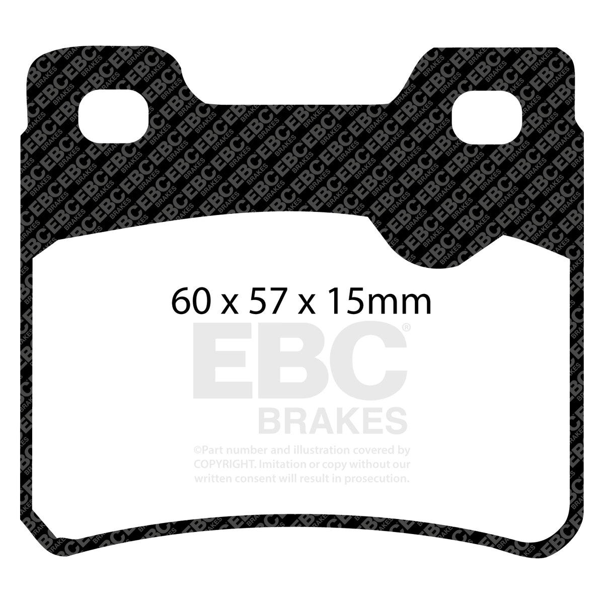 EBC Rear Ultimax Brake Pads - Opel Vectra / Vauxhall Cavalier (DP761) — view 2