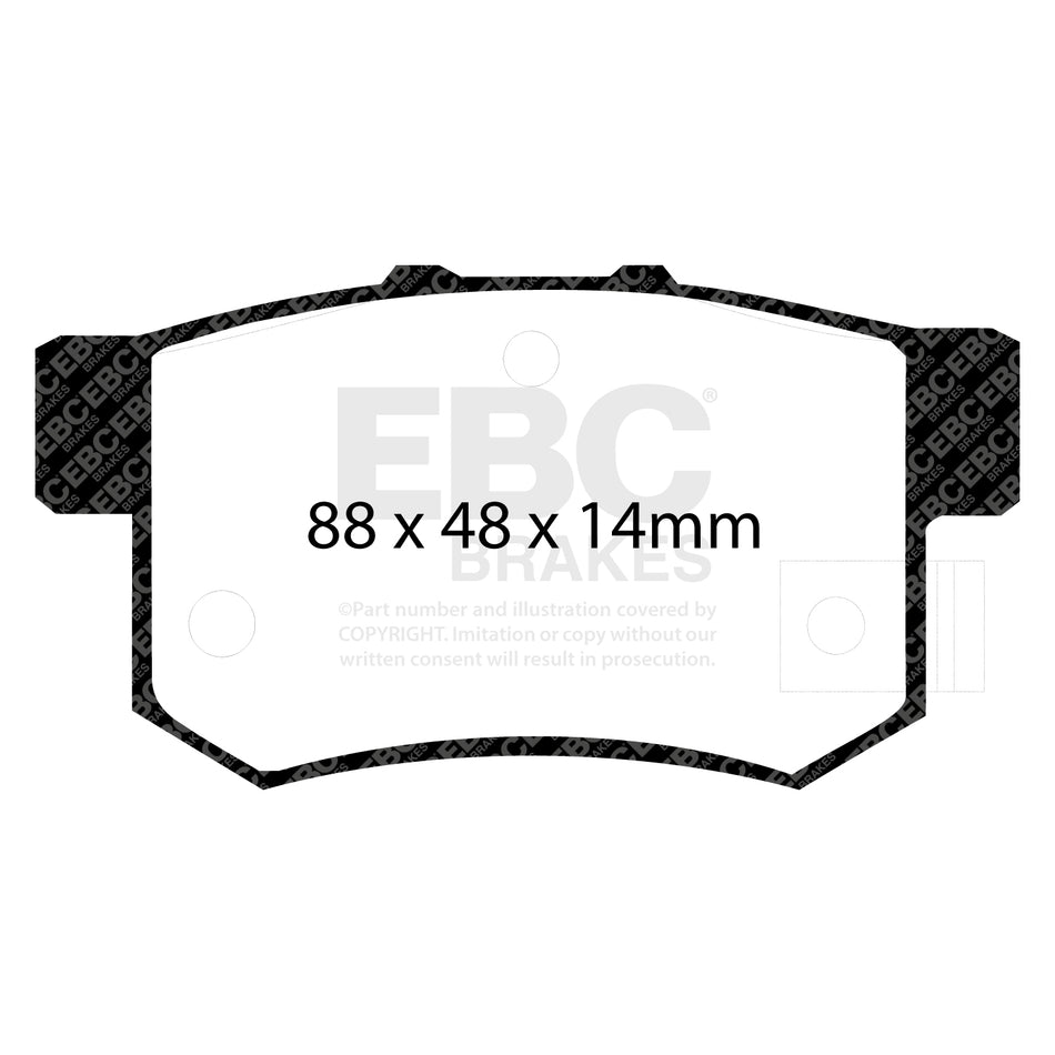 EBC Rear Ultimax Brake Pads - Honda Accord / Rover 600 (DP781) — view 2