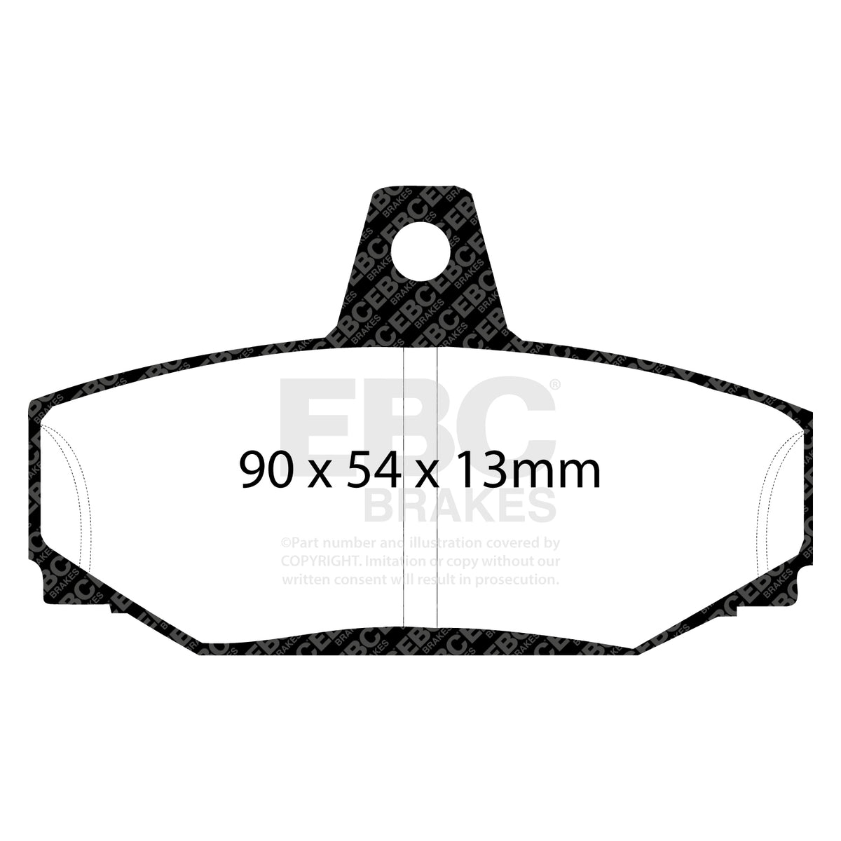 EBC Rear Ultimax Brake Pads - Volvo 740 / Volvo 940 (DP793) — view 2