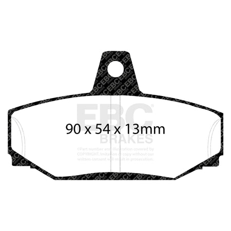 EBC Rear Ultimax Brake Pads - Volvo 740 / Volvo 940 (DP793) — view 2
