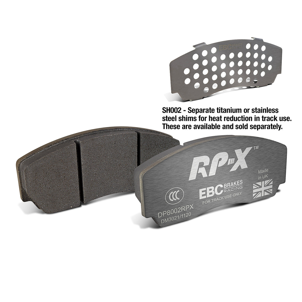 EBC Front Racing RP-X Brake Pads - Marcos Mantara / TVR Cerbera (DP8002RPX)